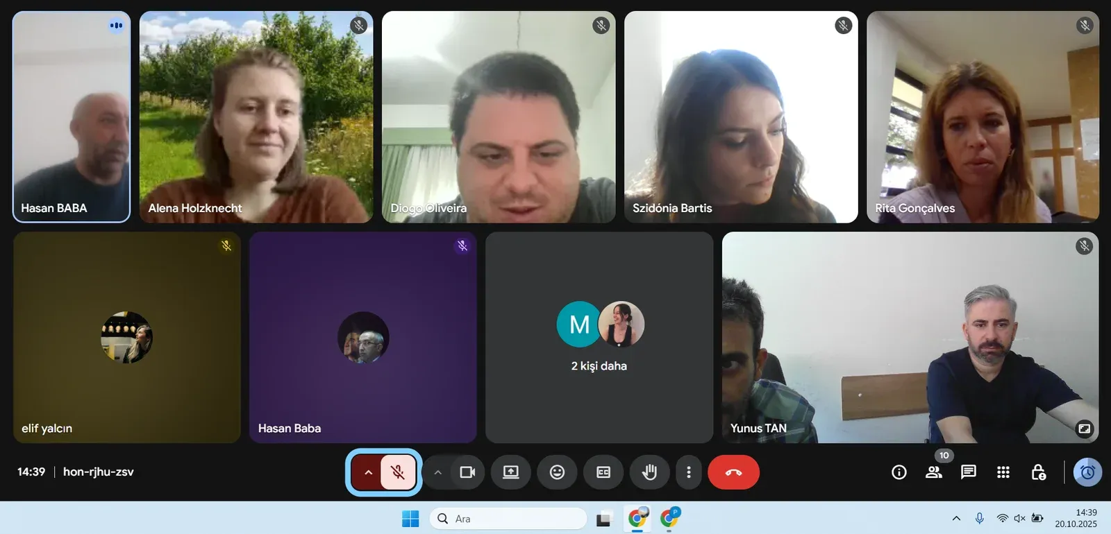 Participants of the GreenHarvest online kick-off meeting