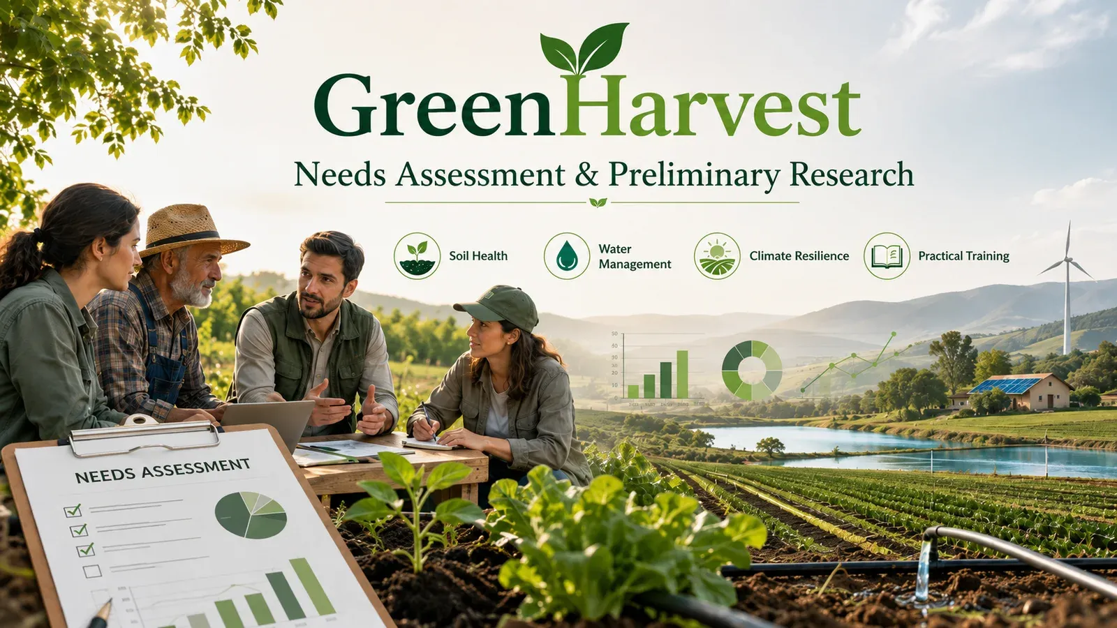 GreenHarvest visual for the needs assessment and preliminary research