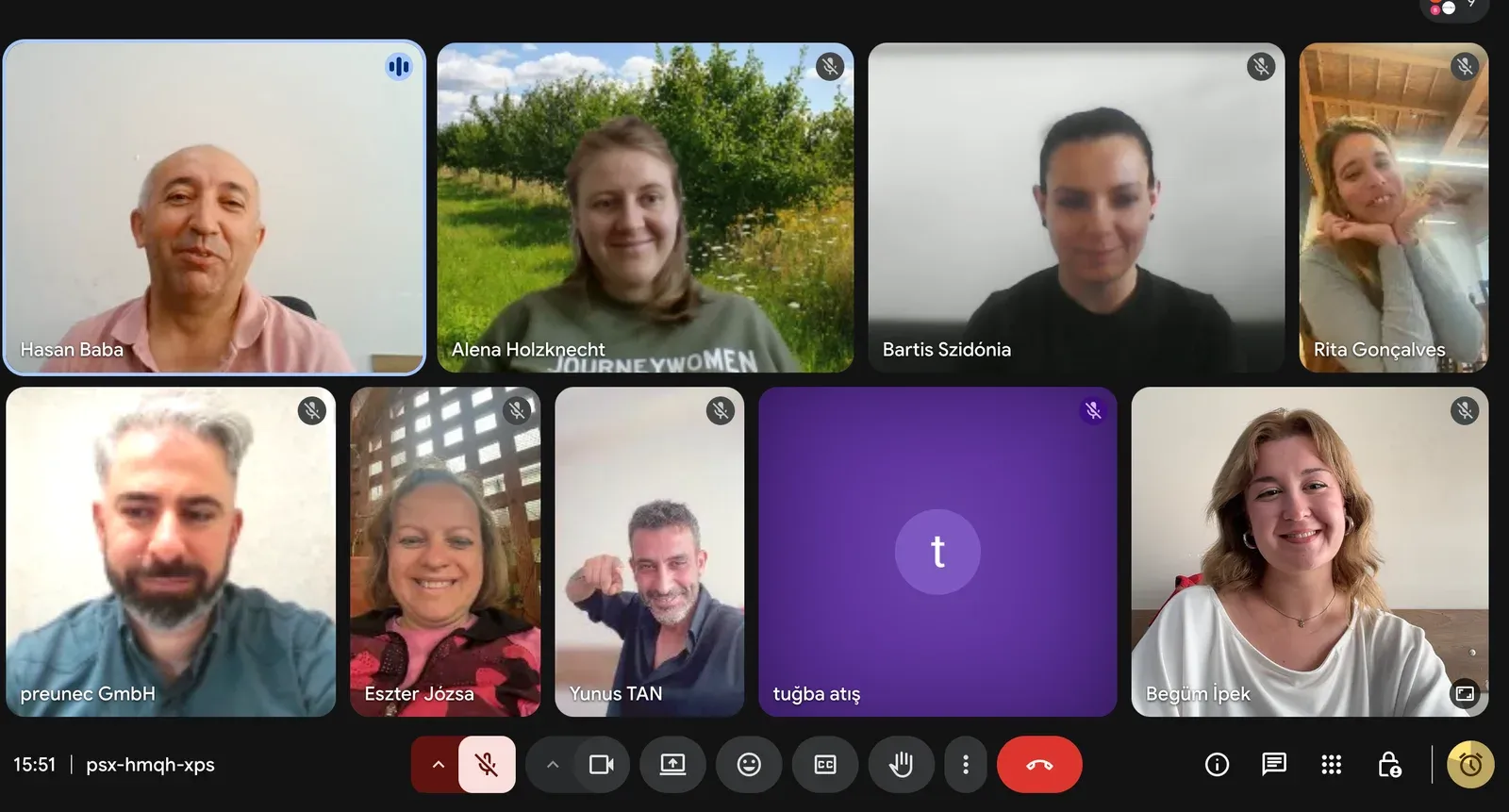 Partners during the second bi-monthly online coordination meeting
