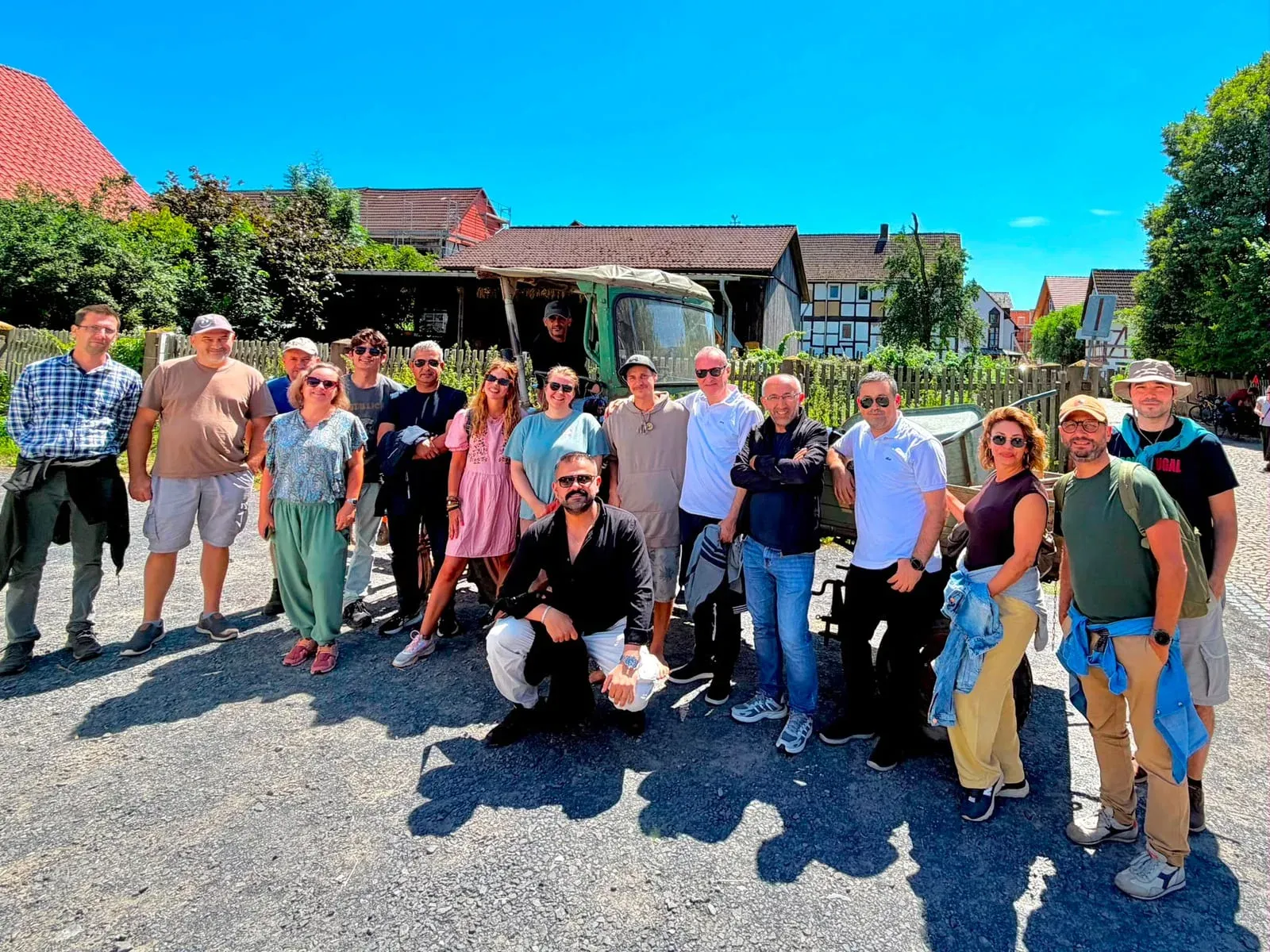 Training of Trainers participants during a farm visit in the Kassel region